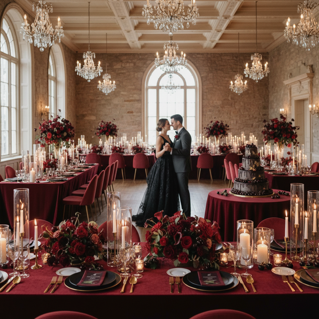 Black Cherry Hudson Valley Ballroom Wedding Ideas 2026 inspiration image