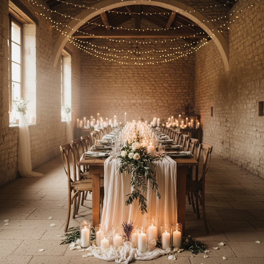 Rustic Provence Stone Barn Wedding Ideas inspiration image