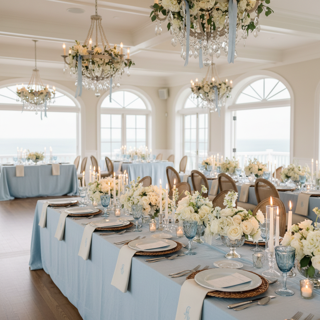 Baby Blue Nantucket Coastal Estate Wedding Ideas 2026 inspiration image
