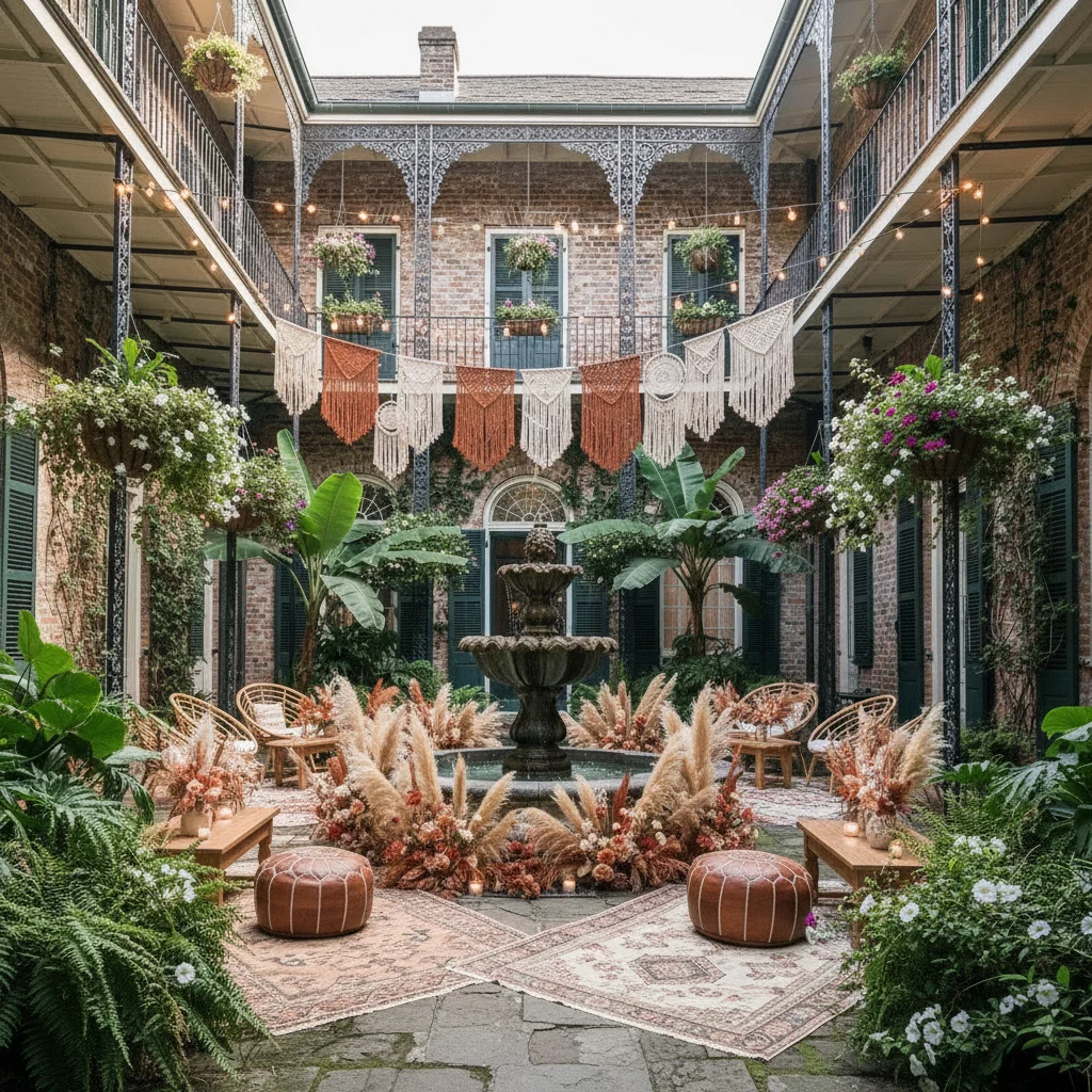 Boho wedding in New Orleans