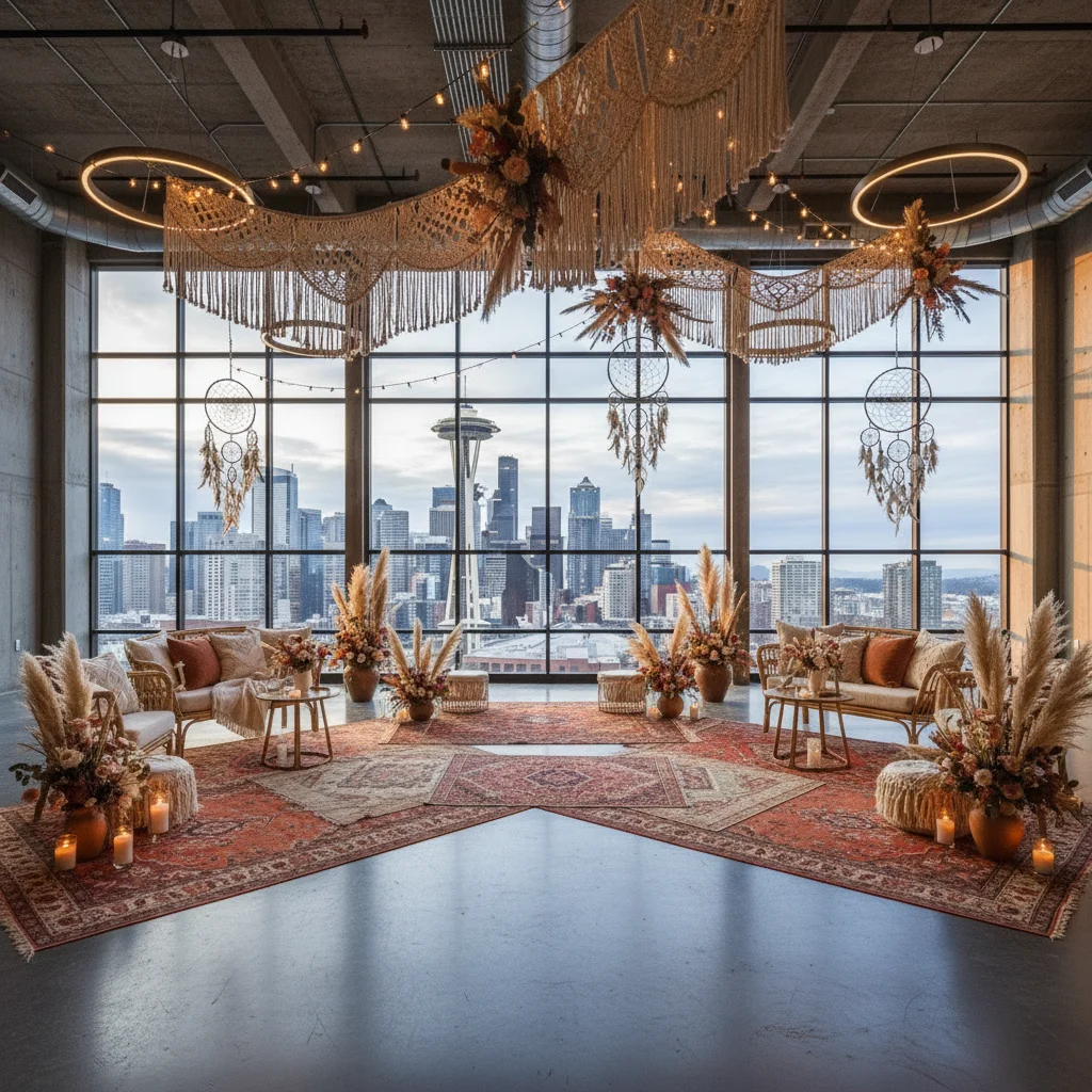 Boho wedding in Seattle